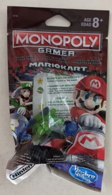 Yoshi Mario Kart Monopoly Gamer Piece NOVO Token com Cartão Nintendo Power Pack - Imagem 1 de 2