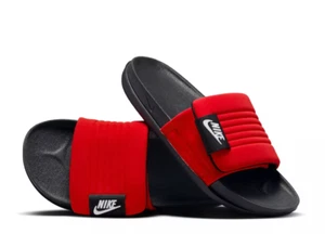 Nike Offcourt Adjust Strap Slide Men's # 10 Black/Red-Black (DQ9624 600) NEW/Box - Picture 1 of 8
