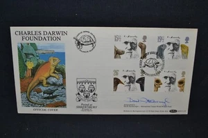 GB first day cover 1982 Charles Darwin official signed by David Attenborough - Picture 1 of 5