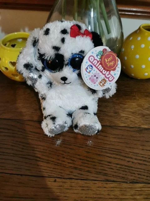 Animotsu Dalmatian Teddy New With Lables - Image 1 of 4