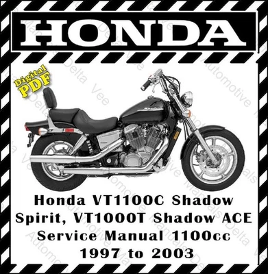 Honda Shadow  VT1100C VT1100T Service Manual 1997-2003 - Image 1 of 4