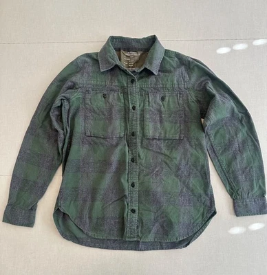 Camisa de franela REI cooperativa Wallace Lake verde/gris a cuadros, algodón - mediana para mujer Foto 1 de 4