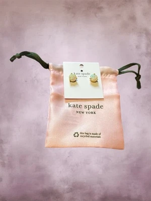 Brincos Kate Spade New York Rise and Shine opala falsa glitter novo com etiquetas - Imagem 1 de 3