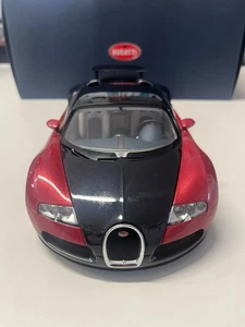 AUTOART 70906 BUGATTI EB16.4 VEYRON 2009 BLACK RED MET 1/18 KM0 - Imagen 1 de 4