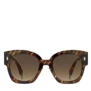 Fendi Brown & Black Havana Sunglasses w/ Gold Details, “FF0458/G/S”, NWT! - Picture 1 of 9