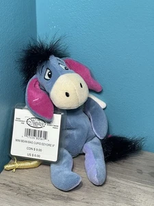 Cupid Eeyore Mini Bean Bag NWT Disney Store 9" Plush Winnie the Pooh Beanie Toy - Picture 1 of 4