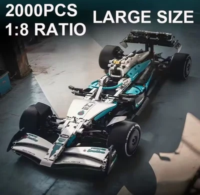 2000 Piece Mercedes AMG W14 Lewis Hamilton Formula 1 Building Block Set - Image 1 of 4