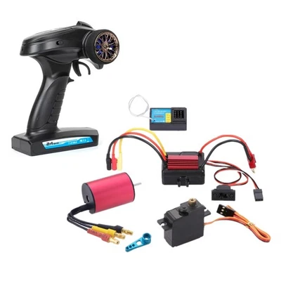 1/16 1/18 RC 35A Brushless ESC & Motor & Steering Servo For WLtoys HSP A959-B - Image 1 of 4