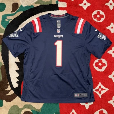 Talla XXL - Camiseta Nike New England Patriots Cam Newton *USADA* Foto 1 de 2