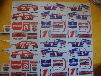 Ryan Newman Chevy SS #31 Elliott Sandler Camaro #1 1/64 tobogán acuático calcomanía  Foto 1 de 3