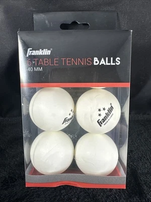 6 pcs Franklin Glow in The Dark Ping Pong Balls Official Size Table Tennis sport - Image 1 of 4