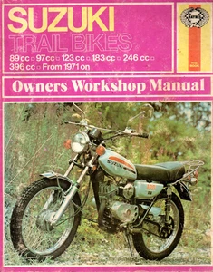 Haynes Suzuki Trail Bikes TC90 TS90 TC100 TS100 TS125 TS185 TS250 TS400 OWM 1971 - Picture 1 of 3