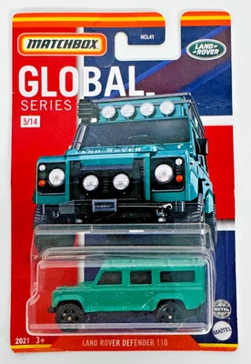 Matchbox 2021 Global Series Land rover Defender 110 5/14 (Green) - Image 1 of 4
