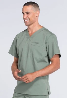 Оливковый чероки Workwear профессионалов скрабы мужской V шеи Топ WW675 OLV - Изображение 1 из 4