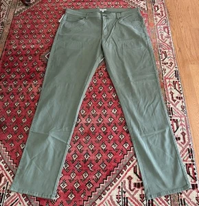 Peter Millar Ultimate Sateen 5 Pocket Pants Olive Green Military Size 40x32 $175 - Picture 1 of 7