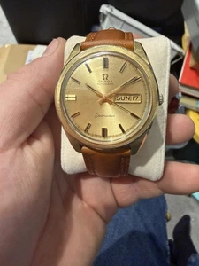 Omega vintage Seamaster watch - gold plated mechanical Nice condition With A Box - Picture 1 of 17