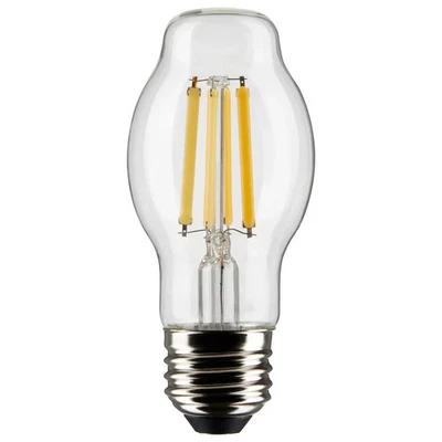 8 Watt BT15 LED - Clear - Medium Base - 2700K - 800 Lumens - 120 Volt - 12-Pack - Image 1 of 4