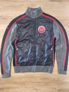 $ 228 SELTENE Bunker Mentality Golf Lammwolle Range Jacke Herren L Colorblock Logo - Bild 1 von 8