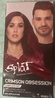 Splat CRIMSON OBSESSION Rebellious Colors Kit Completo Tinte para Cabello Semipermanente Foto 1 de 4