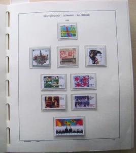 BRD Sammlung ex 1998 ** + gestempelt auf Schaubek-Vordruck - Picture 1 of 22