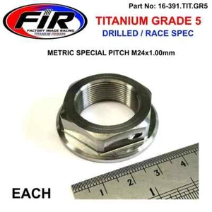 TITANIUM M24x1.00mm STEERING STEM NUT YAMAHA 1994-2022 Yamaha YZ 250 - Bild 1 von 2