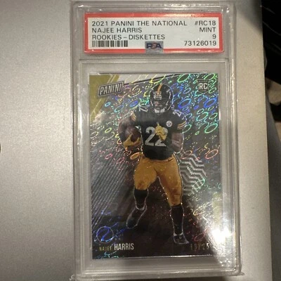 NAJEE HARRIS 2021 Panini The National /25 KABOOM Diskettes Rookie Card STEELERS - Image 1 of 4