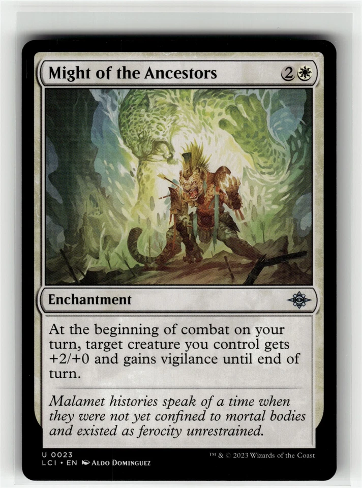 MIGHT OF THE ANCESTORS The Lost Caverns of Ixalan #23 LCI(NM+)(MTG) - Image 1 of 1