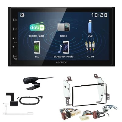 Kenwood 2DIN DAB+ Autoradio für Nissan Note 2006-2013 in schwarz - Bild 1 von 4