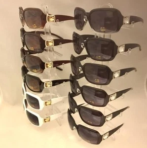 #CW8006 Women Square Sunglasses With Large Stone Wholesale 12 pair - Picture 1 of 4