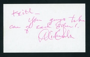 Tarjeta índice firmada por Michael Cole actor fallecido mod escuadrón 3x5 G1330 - Imagen 1 de 1