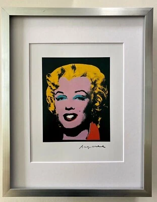 ANDY WARHOL | MARILYN MONROE SIGNED VINTAGE PRINT | MATTED AND FRAMED | - Image 1 of 3