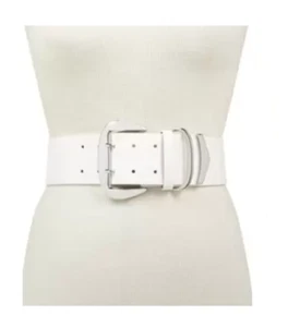 Inc International Concepts Oversized-Buckle Stretch Belt White Size S/M 8154 - Picture 1 of 1