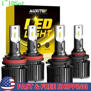 9005 H11 Combo LED Headlight Low High Beam Bulbs Kit White Bright Lamps 1-10Set - Picture 1 of 13