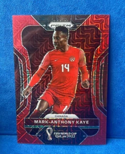 2022 Panini PRIZM FIFA WORLD CUP - MARK-ANTHONY KAYE **RED MOJO PRIZM** #39/99 - Picture 1 of 2