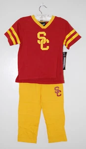 NWT Gen2 Toddler Boy's Red & Gold NCAA USC Trojans Fan 2pc Jersey Pant Set sz 3T - Picture 1 of 17