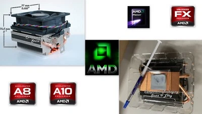 AMD PHENOM II PROCESSOR HEATSINK FAN FOR X4 965-955-9 & FX 8320 8350 8300 - NEW - Image 1 of 4
