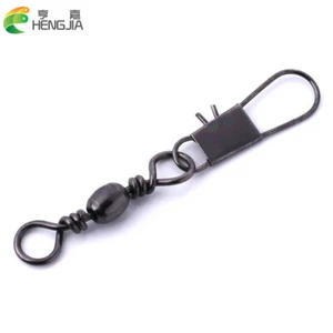 Hengjia Black Rolling Snap Swivel~50pcs.~Choose Sizes:#16 to 5/0~Free Shipping! - Picture 1 of 3