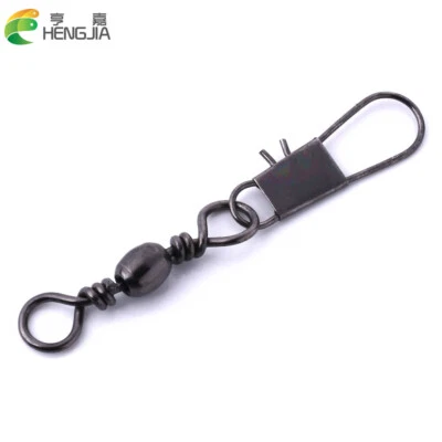Hengjia Black Rolling Snap Swivel~50pcs.~Choose Sizes:#16 to 5/0~Free Shipping! - Image 1 of 3