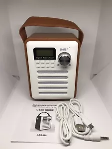 Digital Radio Speaker DAB+Wireless+MP3 Player+FM Radio-Clock-Alarm-Wooden Case - Picture 1 of 7