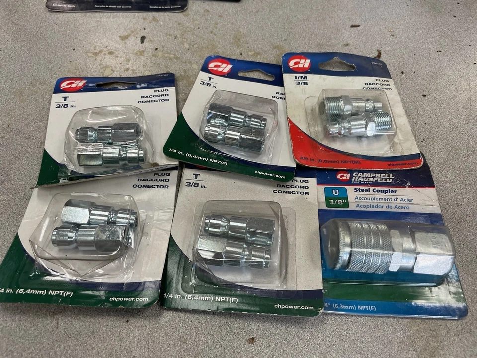 Campbell Hausfeld 3/8 Coupler & Connector Lot NIP - Image 1 of 1