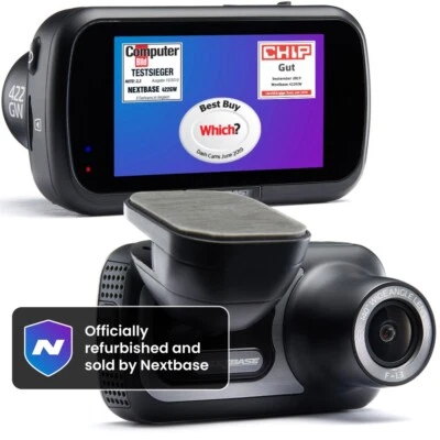 Nextbase 422GW Dash Cam 2K, 1440p/30fps, GPS, Wi-Fi, Parking Mode, Emergency SOS - Image 1 of 4