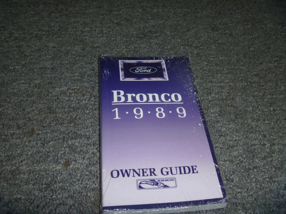 Ford Bronco Custom XLT 1989 Eddie Bauer manual del operador del propietario guía del usuario xz Foto 1 de 1