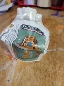 California Creations "65205 Teddy Bear Trinket Box" Unpainted Plaster - Picture 1 of 5