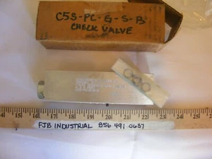 Continental Hydraulics Pilot Operated Check Valve A&B Port C5S-PC-G-S-B New - Picture 1 of 8