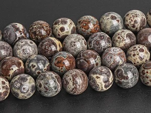 Natural Brown Asteroid Jasper Beads Grade A+ Round 6/8/10MM Loose Beads - Picture 1 of 4