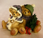 Cherished Teddies Cheryl & Carl Wishing you a Cozy Christmas Figure 3"