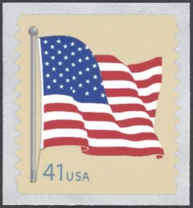 2007 US Scott #4189 - 41¢ AMERICAN FLAG Coil Single - Mint NH - Picture 1 of 1