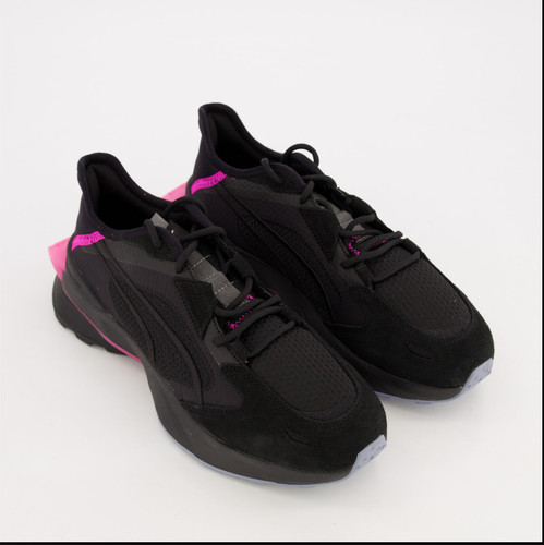 Sneakers da ginnastica PUMA uomo nere con telaio PWR in maglia