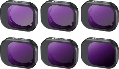 K&F Concept ND4, ND8, ND16, ND32, ND64, ND1000 ND Filter Kit for DJI Mini 4 Pro - Image 1 of 4