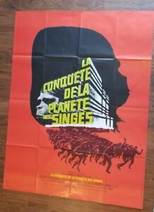 BIG! CONQUEST PLANET OF THE APES Original French Language Grande Poster 47X63 